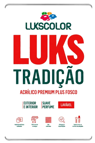 Tinta Acrílica Premium Fosca Lukscolor Tradição Branco 18 L